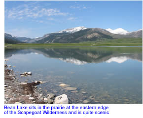 Bean Lake in Central Montana
