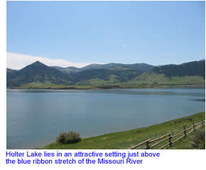 Holter Lake in Central Montana