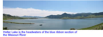 Holter Lake in Southwest Montana