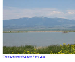 Canyon Ferry Lake in central montana