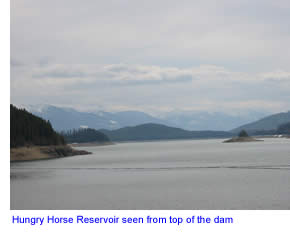 Hungry Horse Reservoir in Northwest Montana