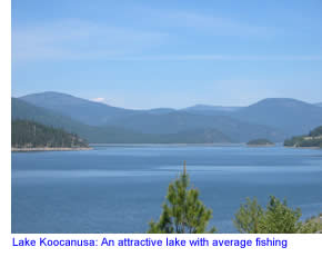 Lake Koocanusa in Northwest Montana