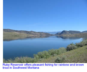 Ruby Reservoir in Southwest Montana