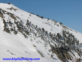 Ski terrain off the Challenger Chairlift