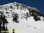 A closer look at the radical terrain found on "Bridger Gully"