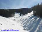 Looking up towards the top of the Granite Area