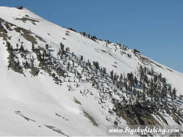 Expert Skiing Below Lone Peak