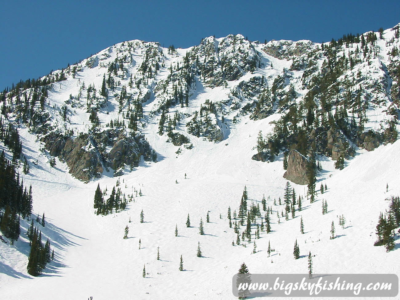 The South Bowl at Bridger Bowl Ski Area in Montana