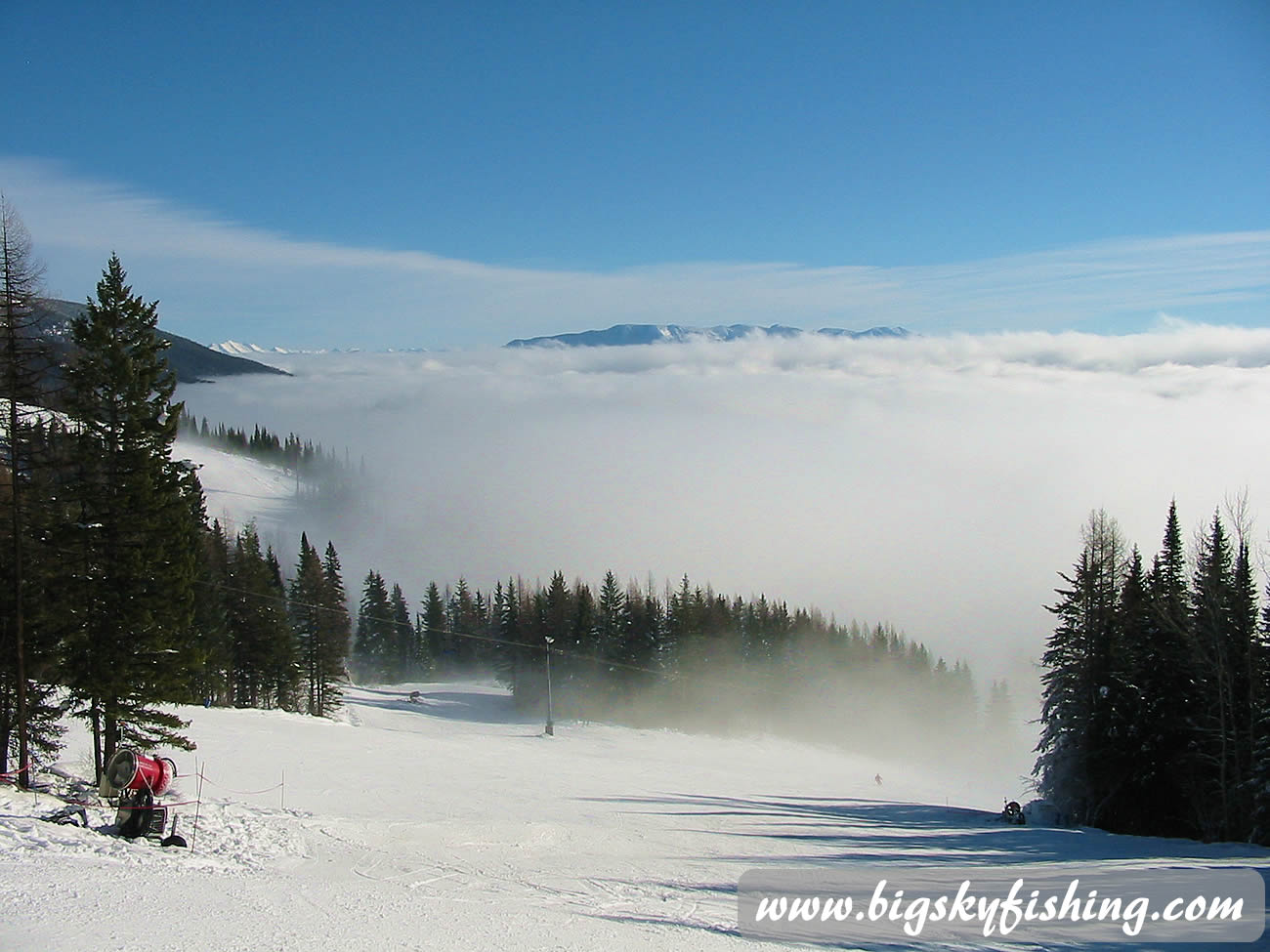 Approaching the Clouds at Whitefish Mountain Resort