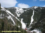 Montana Snowbowl seen from above the base area