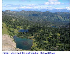 Picnic Lakes in the Jewel Basin