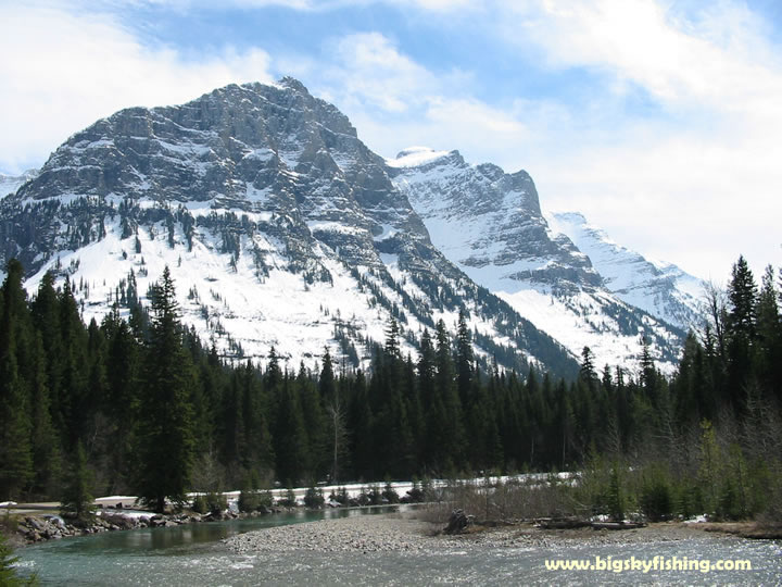 Mt. Canon seen from the Going to the Sun Road in Glacier National Park