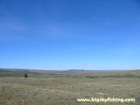 The Big, Broad Montana prairie east of Glacier National Park