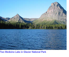 Two Medicine Lake in Glacier National Park