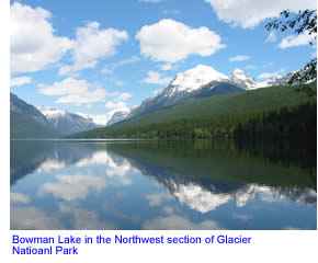 Bowman Lake in Glacier National Park