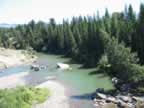 Lamar River at end of Lamar Canyon (114,919 bytes)