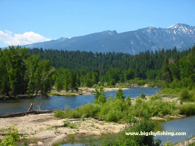 The Bitterroot Mountains and the Bitterroot River