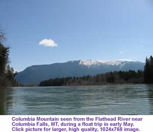 The Flathead River and the Flathead Mountains