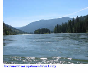 Kootenai River upstream from Libby