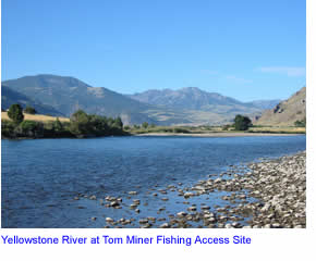 Yellowstone River downstream from Yankee Jim Canyon