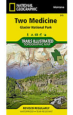 Two Medicine Trail Map by Trails Illustrated
