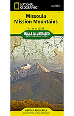 Missoula & Mission Mountains Trails Illustrated Map