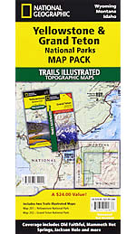Yellowstone & Teton Parks Trails Illustrated Map Bundle