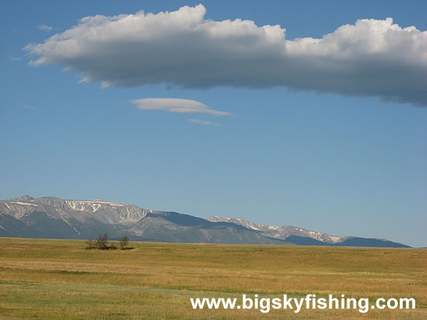 Rolling Grasslands and the Beartooth Mountains of Montana