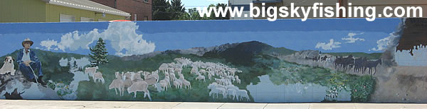 Attractive Mural in Big Timber, Montana