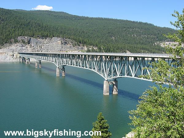 The Koocanusa Bridge Over Lake Koocanusa in Montana