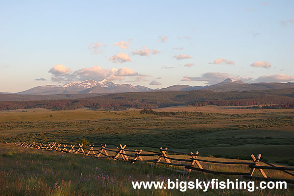 Sunlit Fence in the Mt. Haggin WMA of Montana