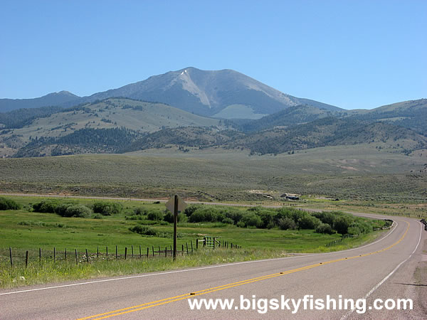 Beginning of the Pioneer Mountains Scenic Byway