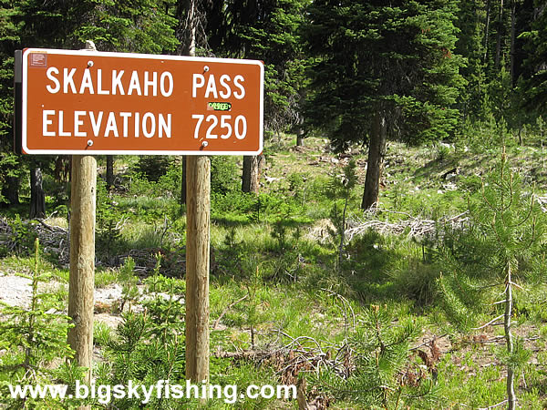 The Sign at Skalkaho Pass