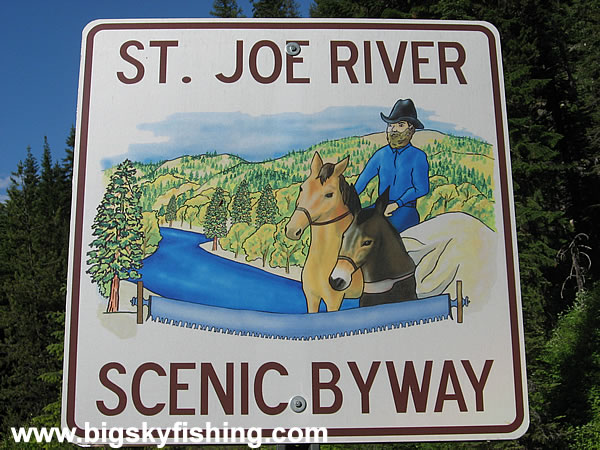 The St. Joe Scenic River Scenic Byway Sign