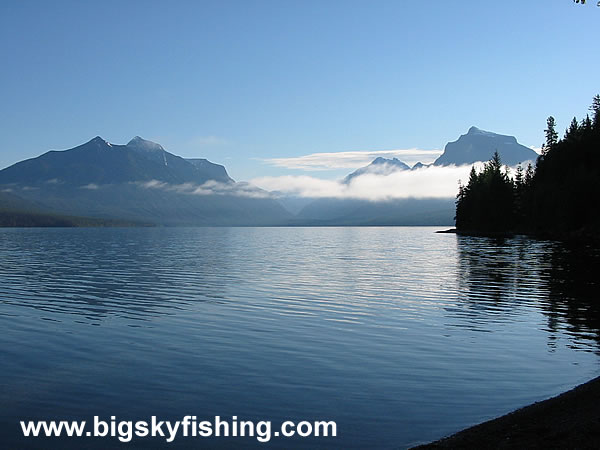 Low Clouds Over Lake McDonald in Glacier National Park
