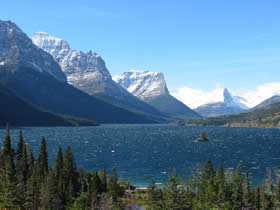 Mt. Gould in Glaicer Park, taken with a Canon a40