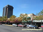 Modern buildings rise behind the Historic District in Billings