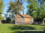 Historic Cabin being restored in Gibson Park