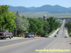 Looking towards downtown Lewistown