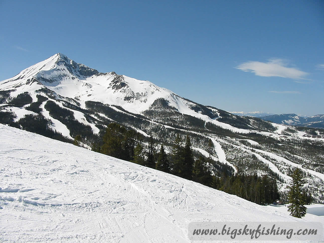 View of Lone Peak at Big Sky Resort