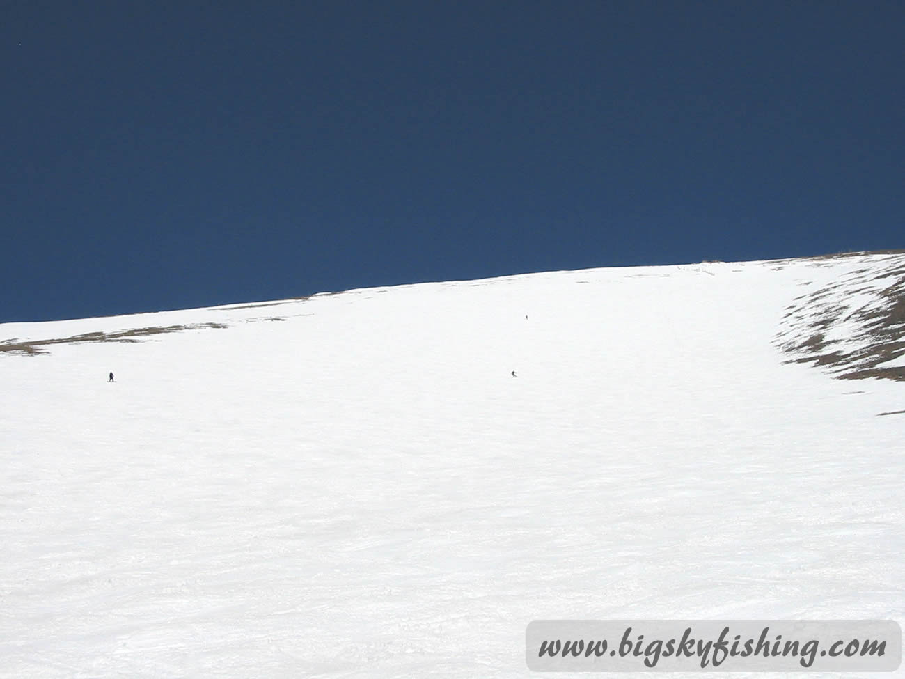 Liberty Bowl Ski Trail at Big Sky Resort in Montana