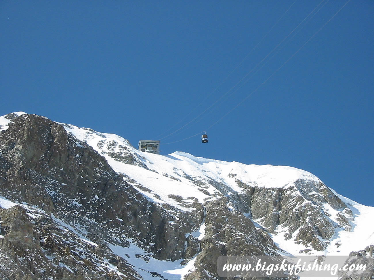 Tram High Above the Ground at Big Sky Resort