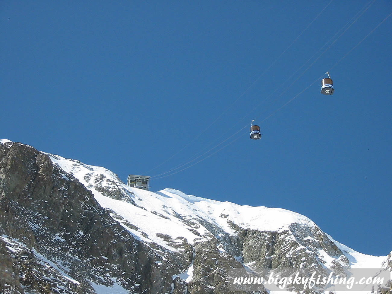 Two Trams High Above