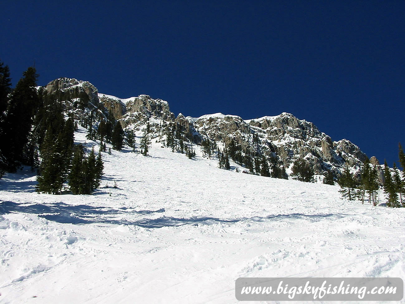 Steep Terrain Below the Ridge