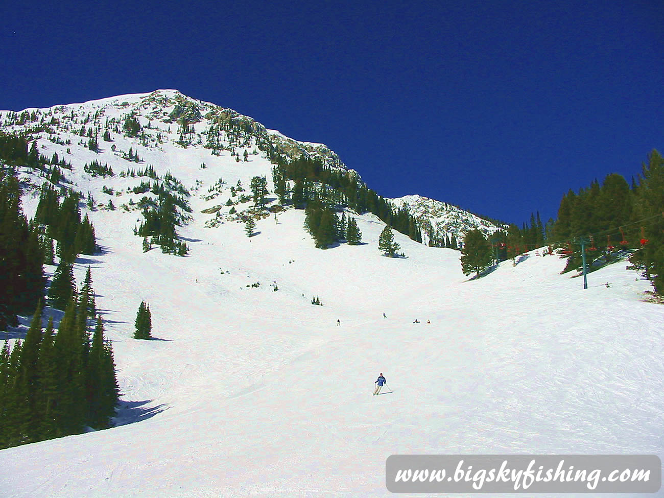 Below Bridger Gully at Bridger Bowl