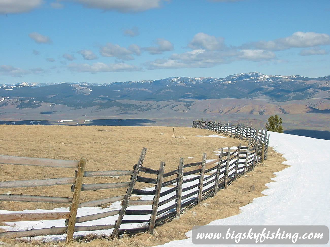 Snow Fence on Summit at Great Divide