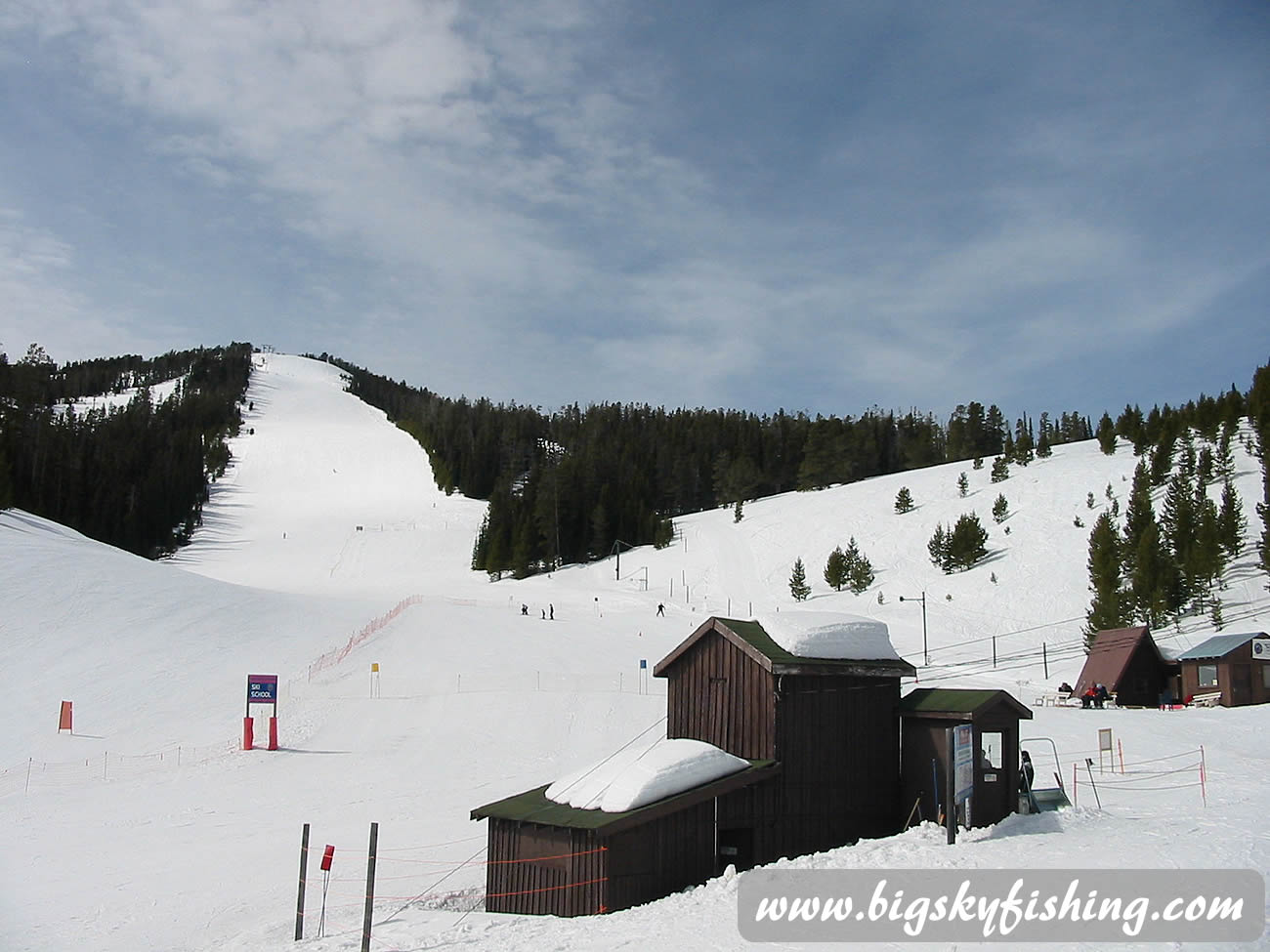 View from Base Lodge at Showdown Ski Area