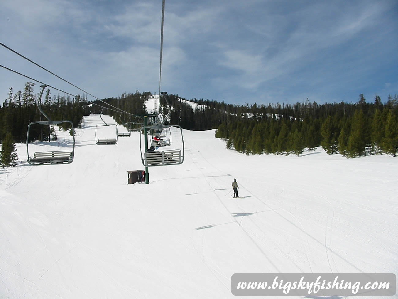 Riding the Lift at Showdown Ski Area