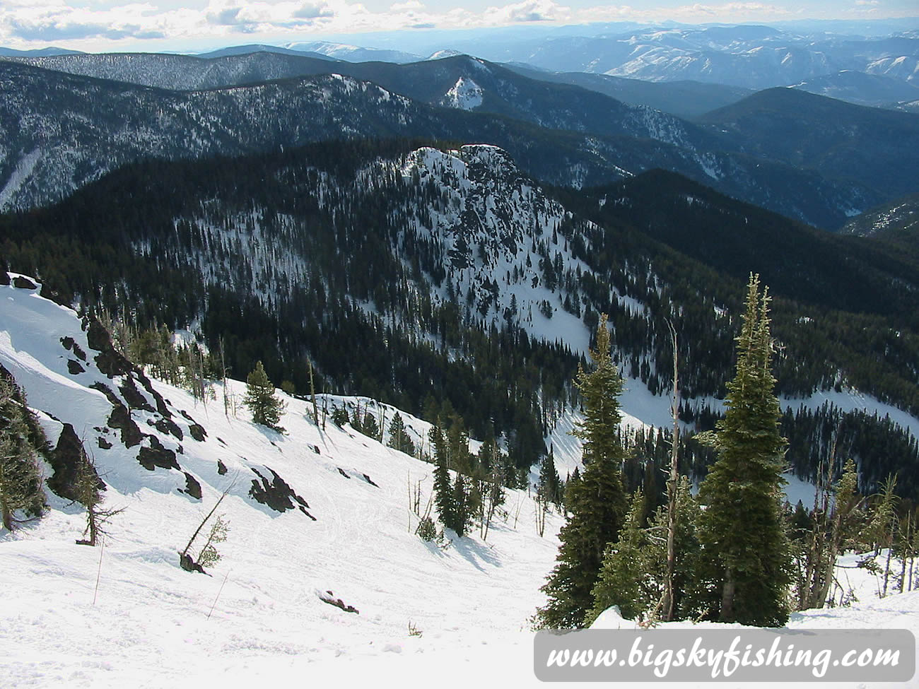 Expert Skiing in the Bowl at Montana Snowbowl