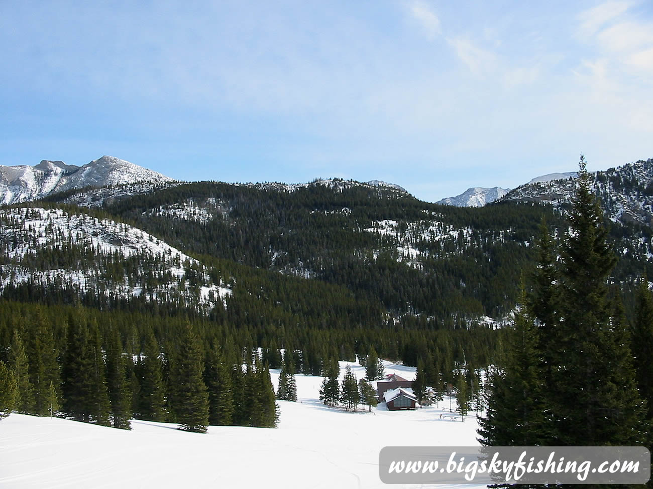 Above the Base Lodge at Teton Pass Ski Area